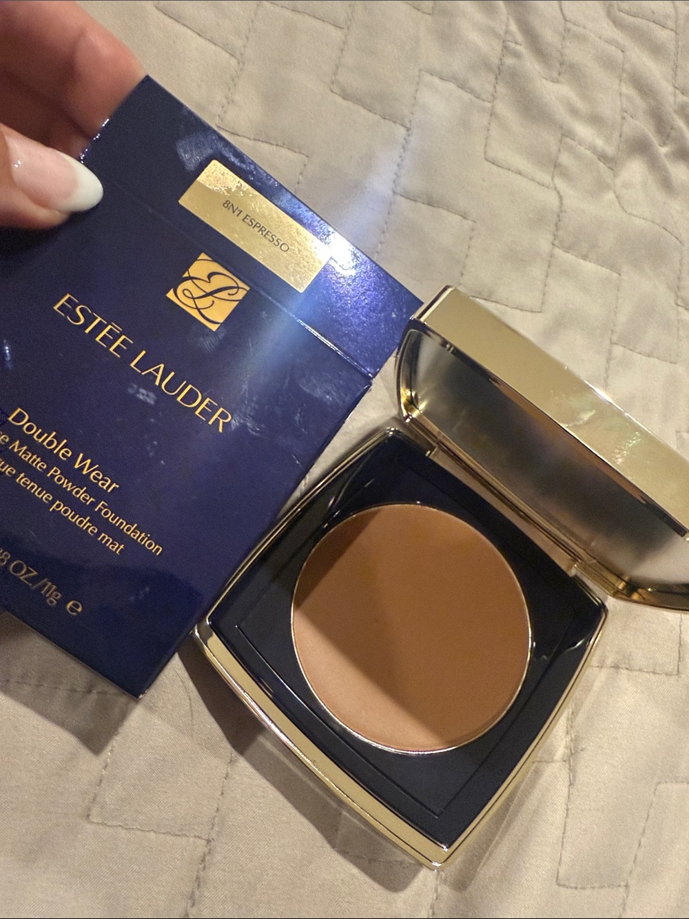 Estee Lauder Double Wear Matte Powder Foundation - Espresso Brown